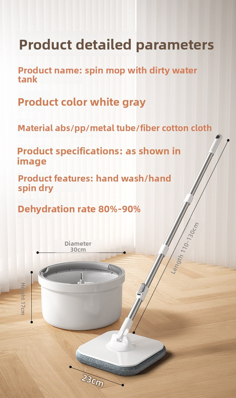 New rotating mop bucket with dirt separation automatic rotation for cleaning and dirt removal spin mop