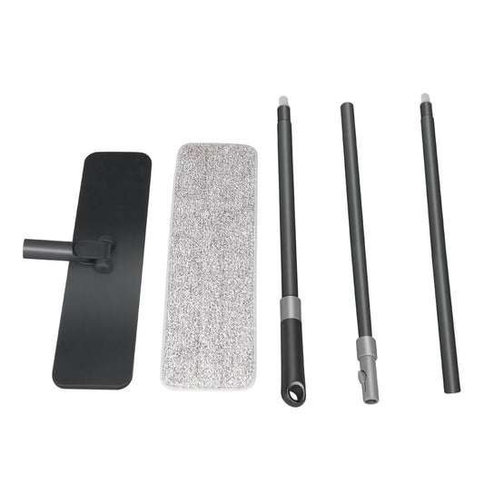 Microfiber Floor Cleaning Flat Magic Mop System for Iron Handle