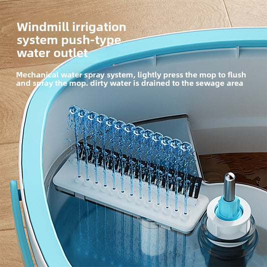 Free hand washing, lazy cleaning and stain separation, rotating mop bucket, household flat, lazy, mopping artifact pier mop wholesale