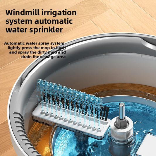 New rotating mop bucket with dirt separation automatic rotation for cleaning and dirt removal spin mop