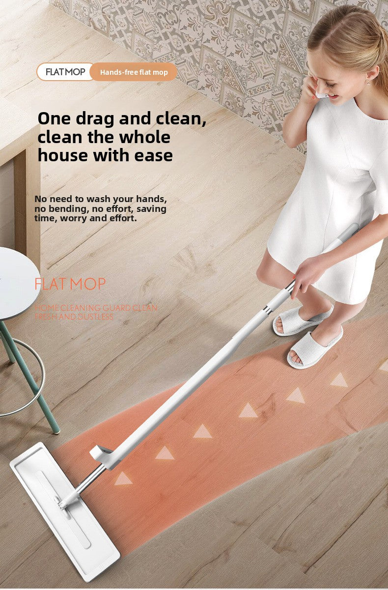 Wholesale free hand wash large flat mop household floor mop rotating mop dual purpose lazy mop floor mopping artifact