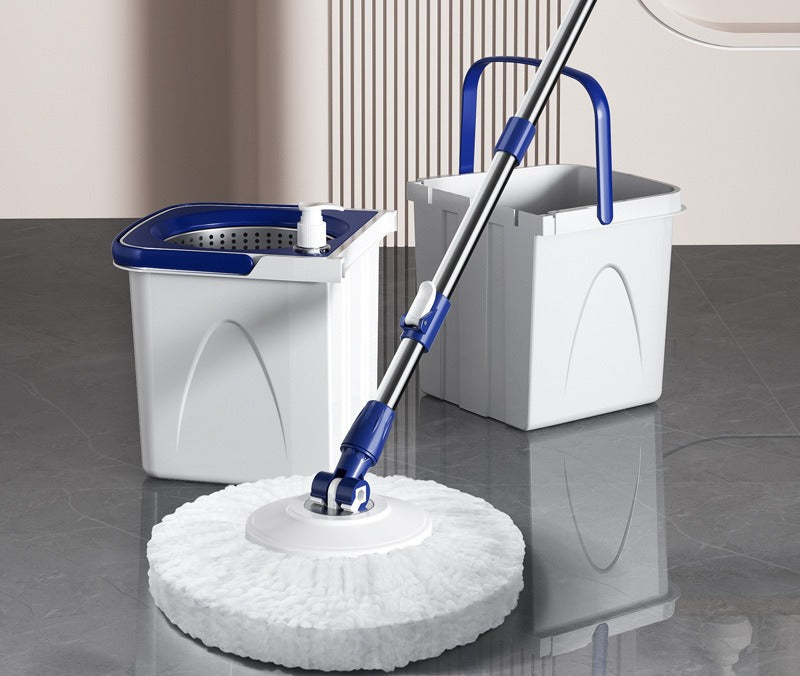 New split folding rotating mop lazy mopping mop bucket free hand washing household mop