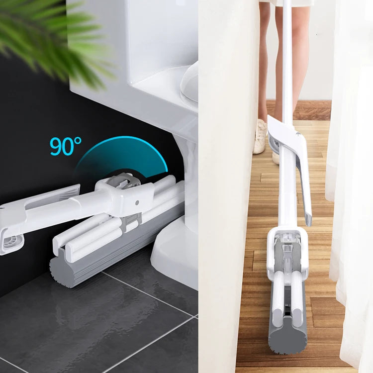 Steel Stick PVA Floor Mop Absorbent Sponge Squeeze Mop Cleaning Tool Home Bathroom Kitchen Clean Dust Mop