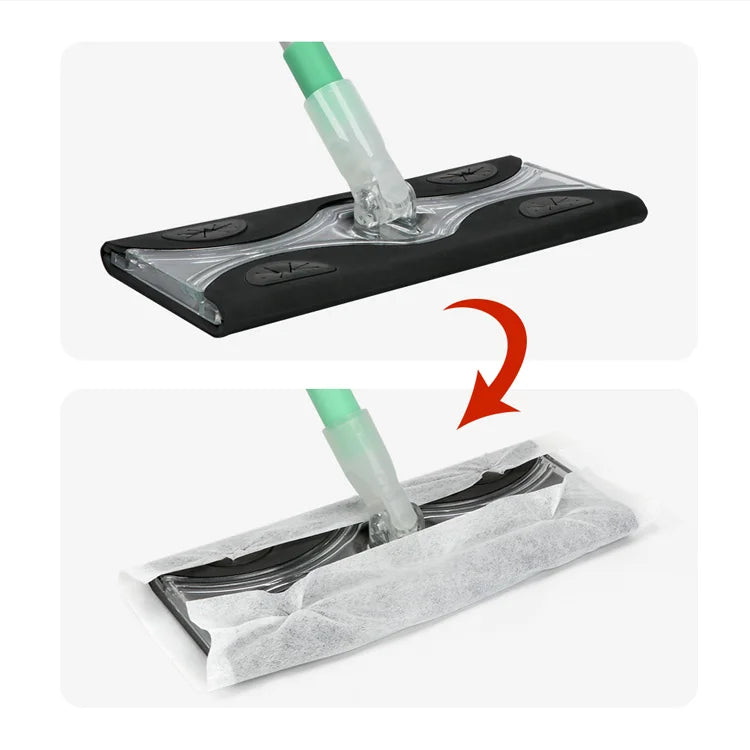 Replaceable Cleaning Telescopic Pole Dust Microfiber Floor Flat Mop