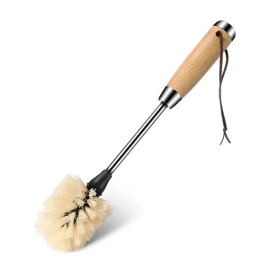 Eco-friendly Kitchen Brush Set All Natural Wooden Dish Baby Bottle Sisal Cleaning Brush