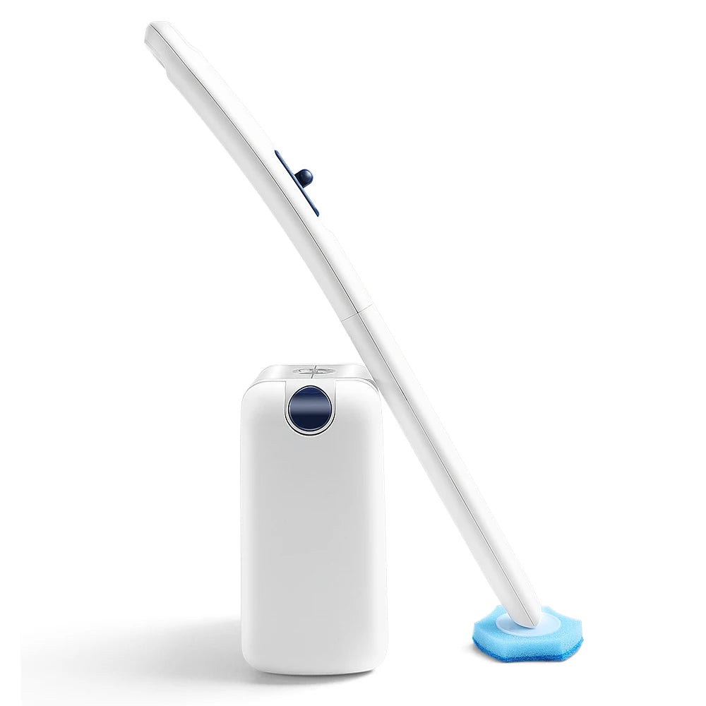 Replaceable Wall Mount Toilet Bowl Cleaning Brush and Holder Set Plastic Disposable Toilet Brush