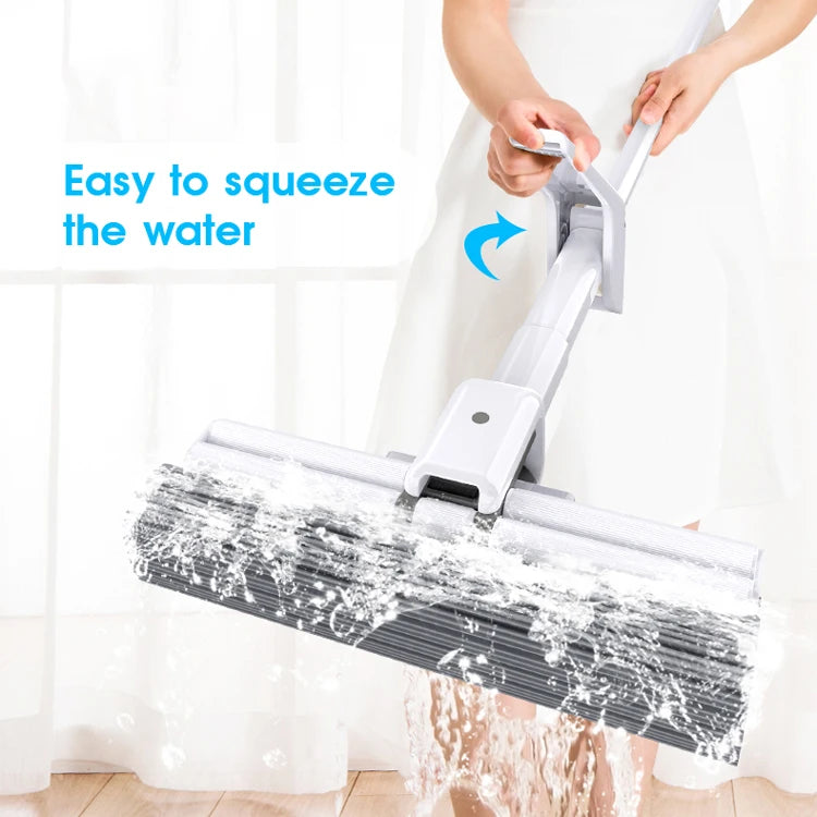 Steel Stick PVA Floor Mop Absorbent Sponge Squeeze Mop Cleaning Tool Home Bathroom Kitchen Clean Dust Mop