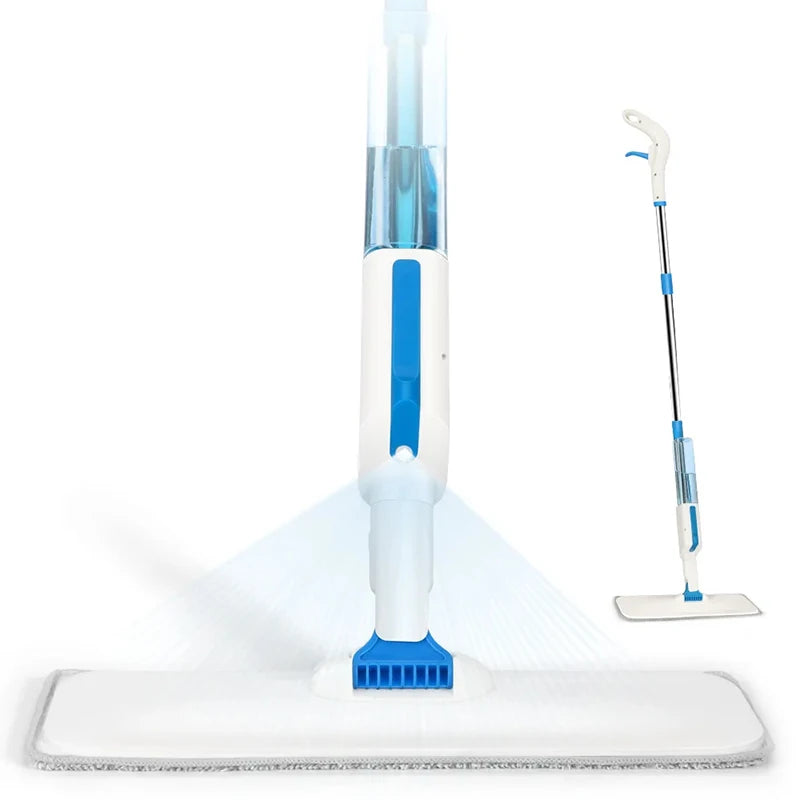 Household Three Parts Pole Clever Floor Cleaning Mop Microfiber Lazy Flat Magic Spray Mop