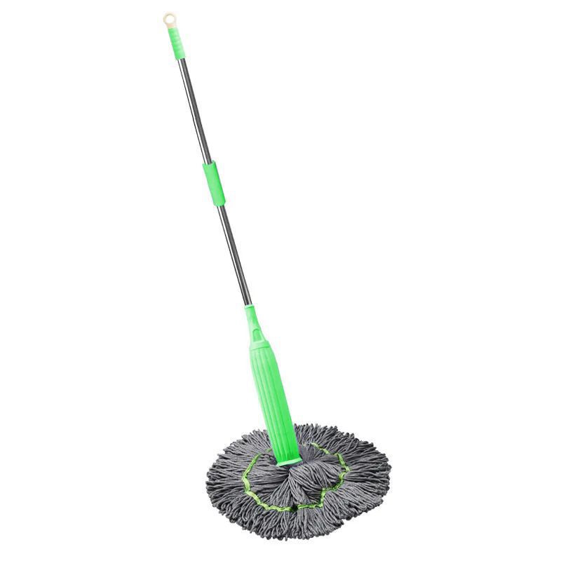 New hand-washing self-screwing rotary mop household second water squeeze large water absorption decontamination dry and wet dual-purpose rotary mop