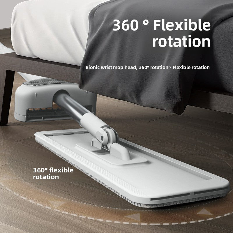 Wholesale free hand wash large flat mop household floor mop rotating mop dual purpose lazy mop floor mopping artifact