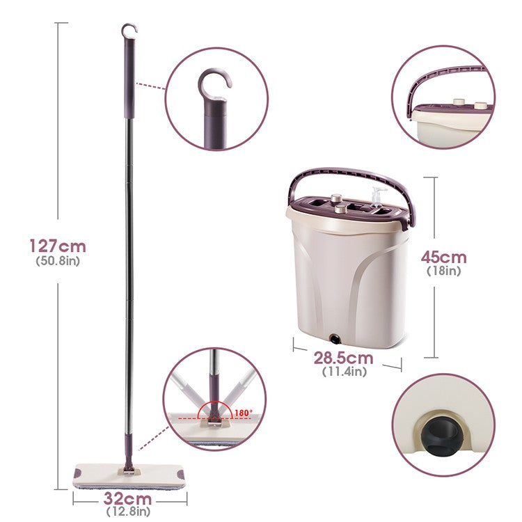 Wholesale Magic 360 Automatic Detail Home Cleaning Mop Squeeze Sir Cleaning Flat Floor Mop Microfiber for House