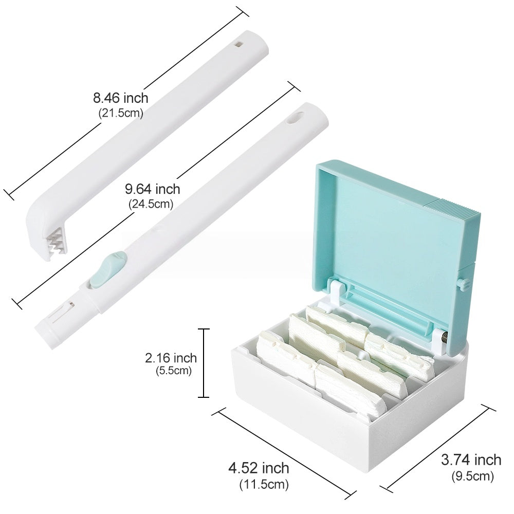 Wall Mount Toilet Bowl Cleaning Brush Long Handle Plastic Replacement Disposable Toilet Brush Holder