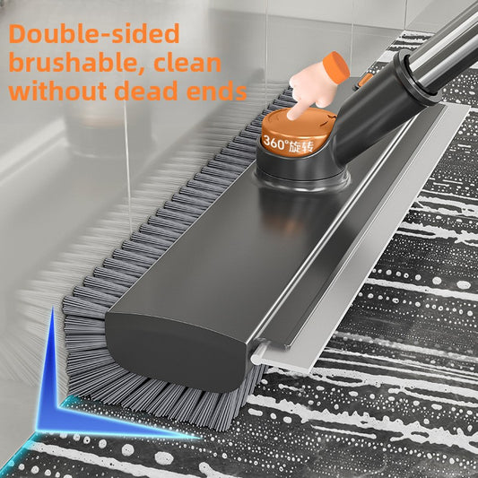 Floor brush, toilet, toilet gap brush, thickened hard-bristled bathroom cleaning brush, floor seam, brushing and wiping dual-purpose