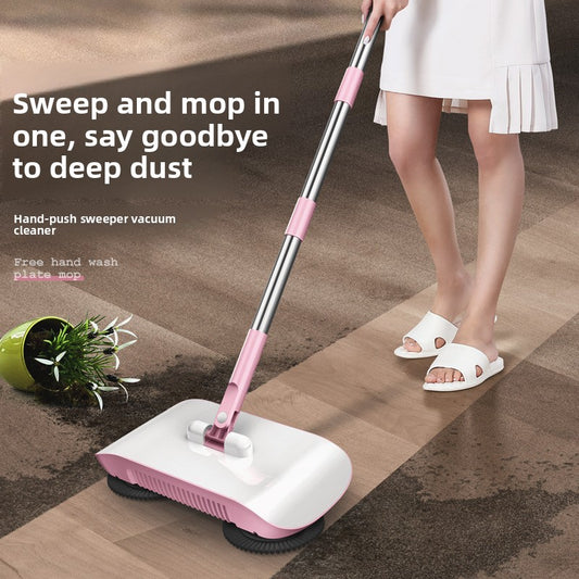 Factory direct sales, hand-push sweeper, housework cleaning, household two-in-one sweeper, lazy broom, one piece is sent on behalf of others.