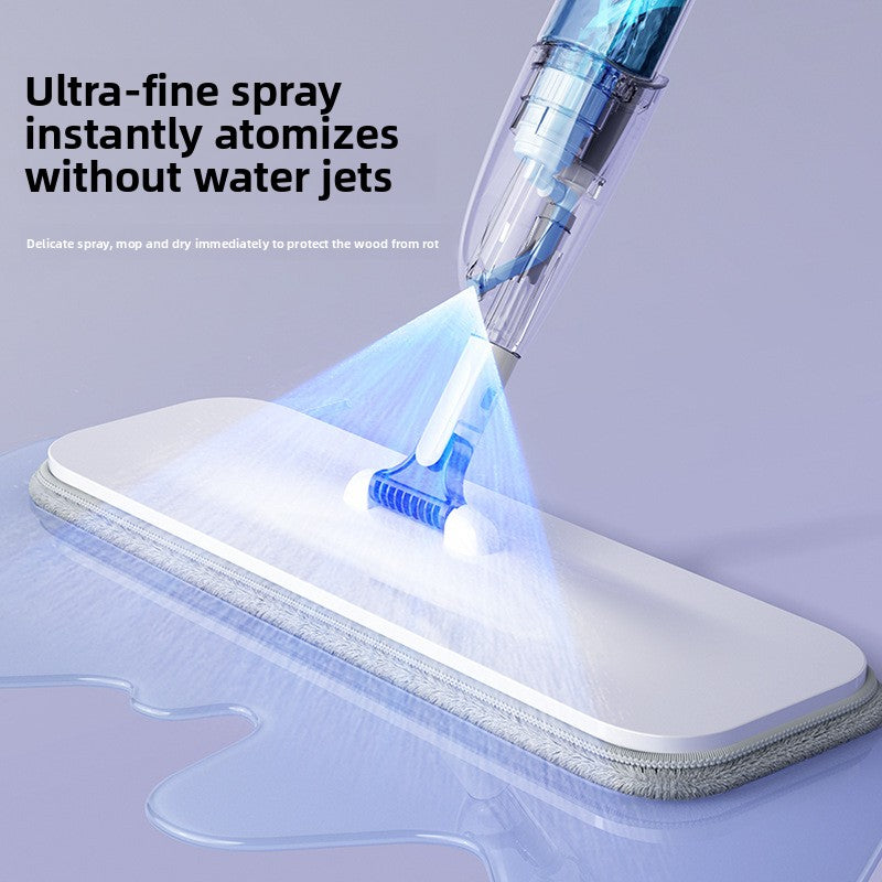 Thickened and bold hand-washable household one-drag spray net nano water spray flat mop lazy mop floor support