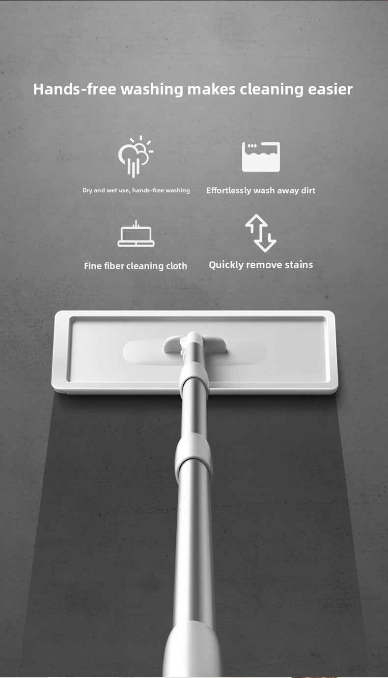 Wholesale Free Hand Wash Flat Mop New Large Household Wood Floor Tile Floor Mop Lazy Cleaning Artifact