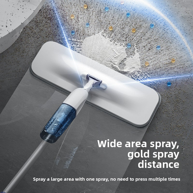 Thickened and bold hand-washable household one-drag spray net nano water spray flat mop lazy mop floor support