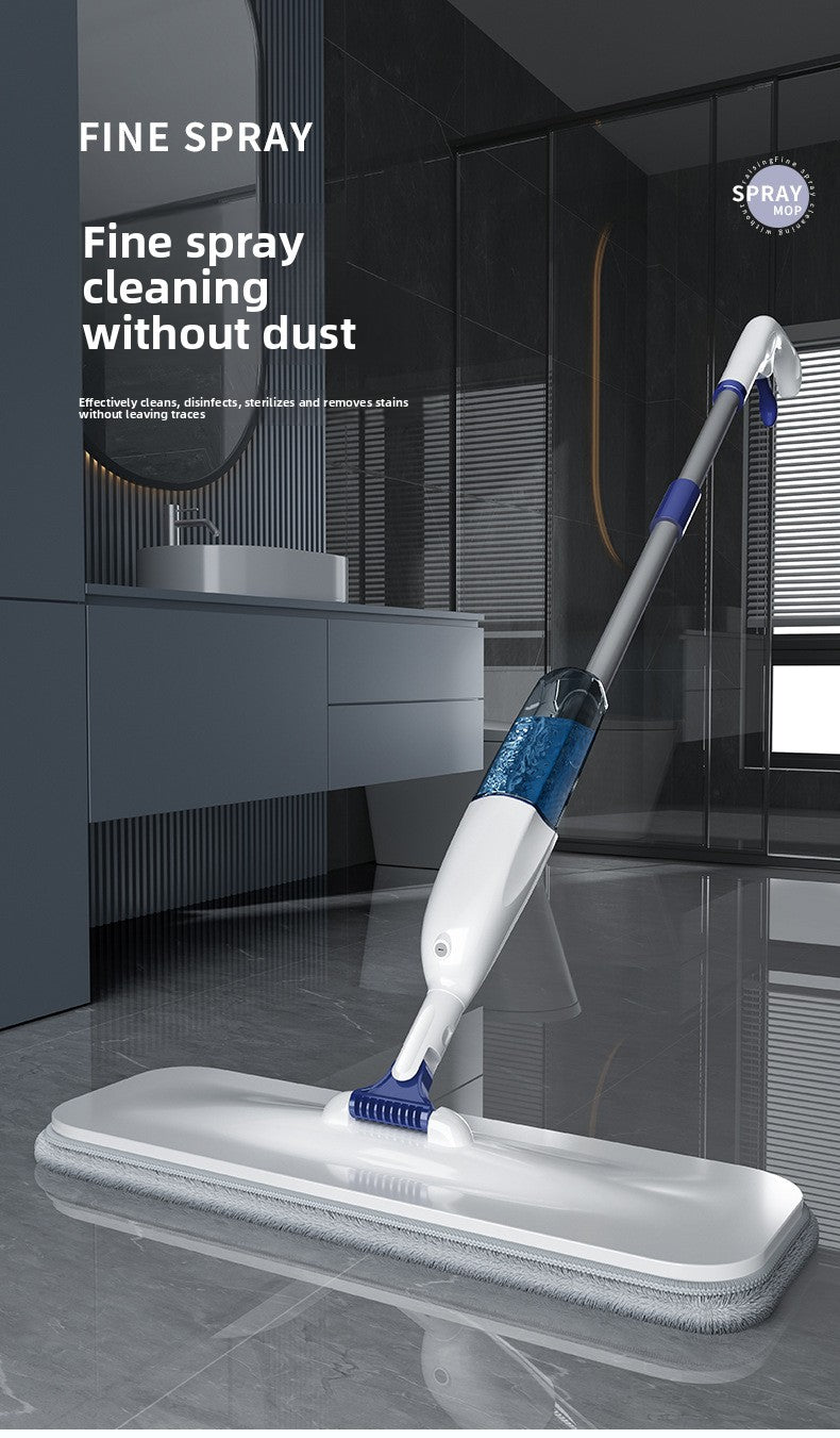Thickened and bold hand-washable household one-drag spray net nano water spray flat mop lazy mop floor support