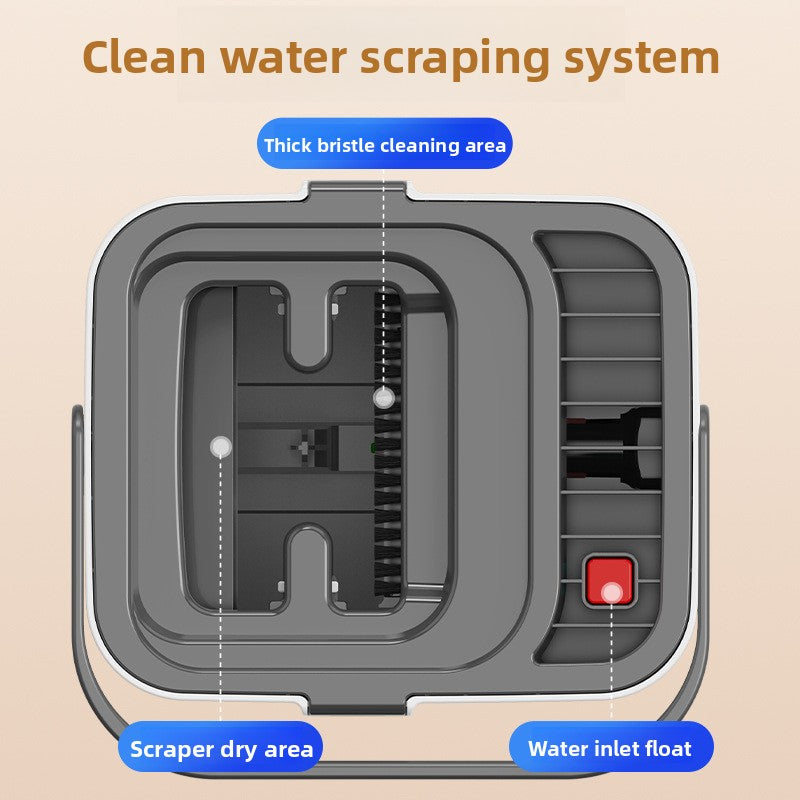 The new clean pollution separation MOP mop is free of hand washing, flat plate lazy household mop is easy to use, absorbent mop, tow