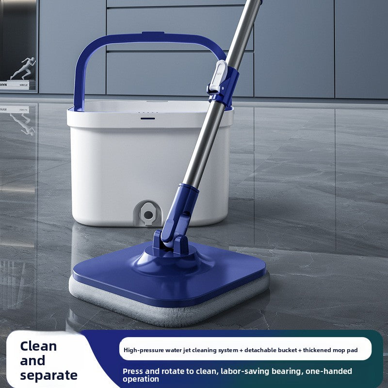 Wet and dry dual-purpose rotary mopping mop No hand washing Household mop bucket Drying mopping Automatic dehydration Lazy mop