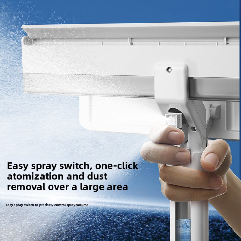 Spray water spray to collect dirty water Double-sided high-rise glass cleaning mop Household lazy window scraping artifact MOP